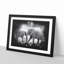 Elephants Crossing Paths Paint Splash - Framed Print-56915591-56915592