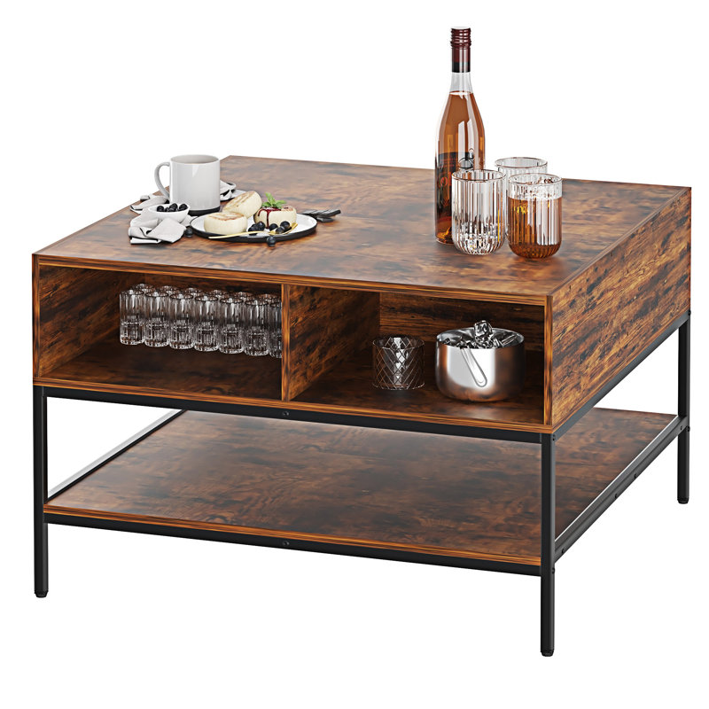 Flip-Top Coffee Table With Storage
