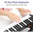 61-Key Portable Keyboard Piano, with Detachable Microphone, Charger, Electric Keyboard Teaching
