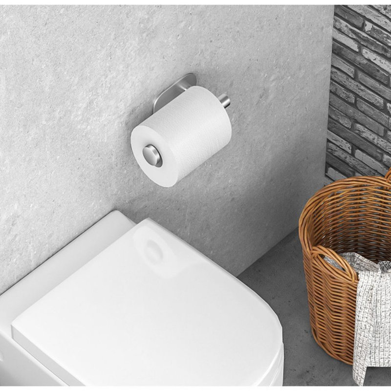 Wall Mounted Toilet Paper Holder, Brushed Nickel