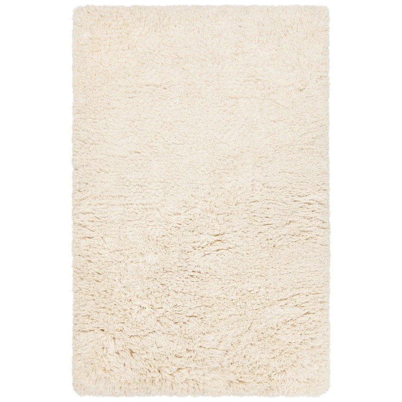 Noely Hand-Woven Cream Area Rug, 5' x 7'6"