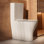 18-Inch ADA Tall Rear Outlet Toilet, Elongated Bowl with Dual Flush, Extra Extension Pipes Included
