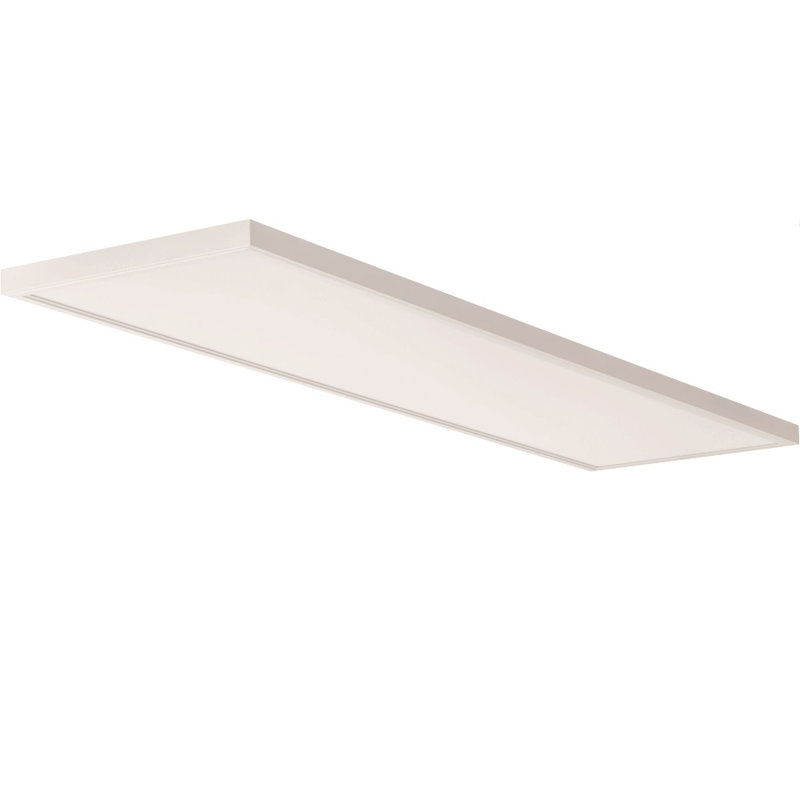 White Aluminum Rectangular LED Flush Mount Ceiling Light