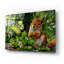 «Squirrel Parmi Les Feuilles» par Momart, art mural en verre acrylique-21869196