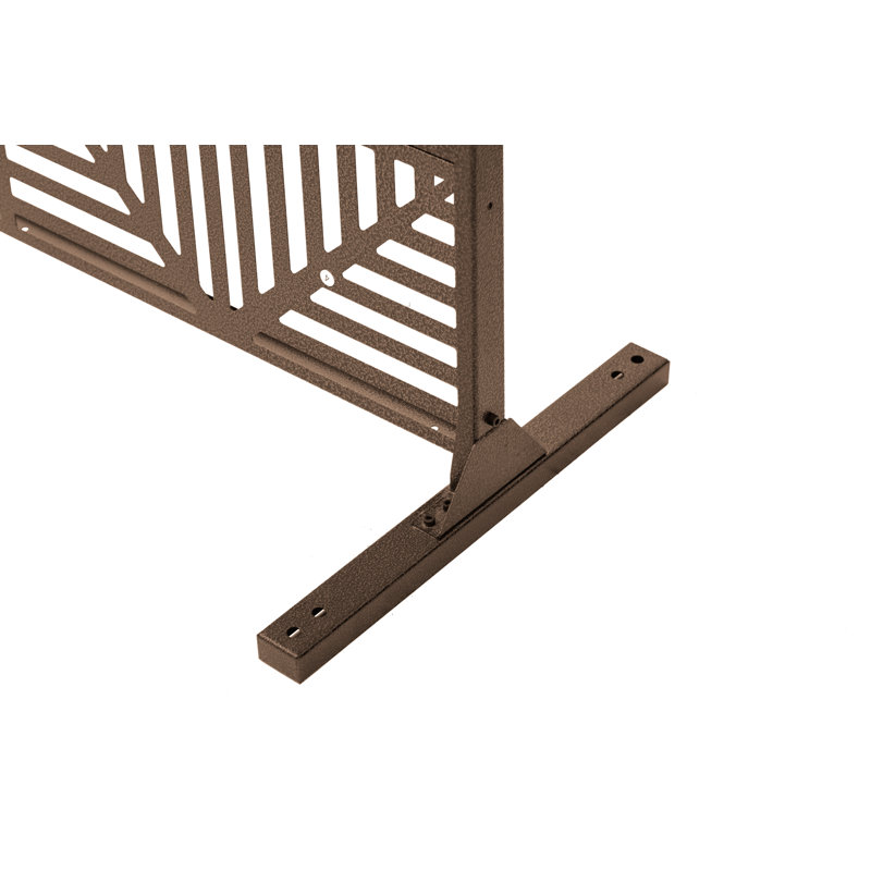 Cloison de protection pour patio, Brun