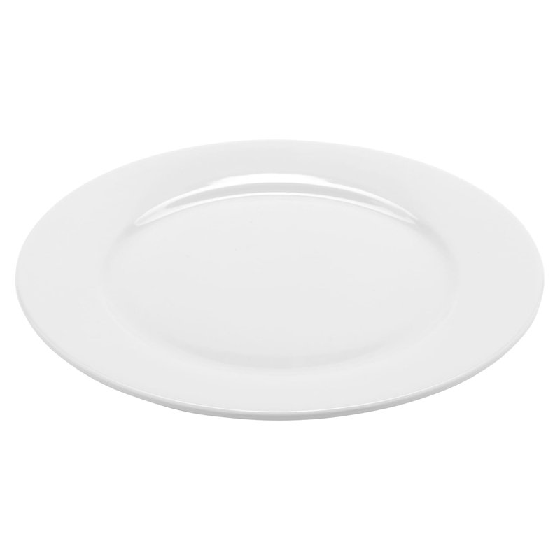 Assiette à dîner en porcelaine 10,625 po Corona - Rolled Edge