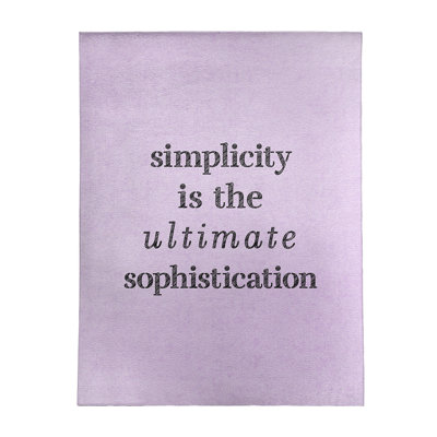 Quotes Chenille Indoor Rug