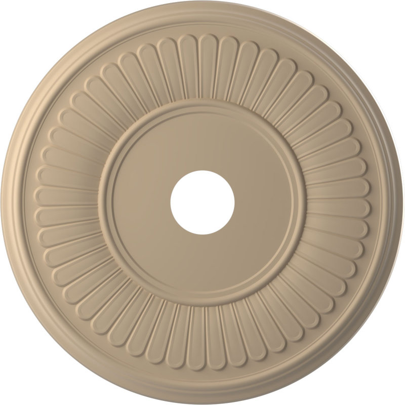 Berkshire Thermoformed PVC Ceiling Medallion, 16" OD, White