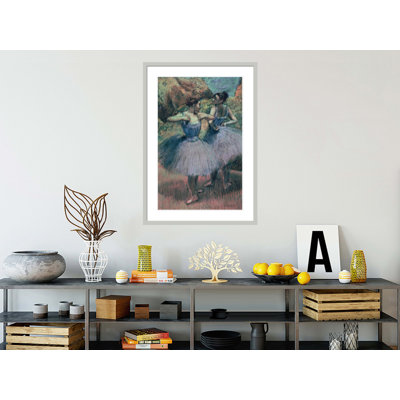 «Dancers in Violet» par Edgar Degas, impression giclée encadrée