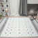 Alfa Rich Sheene Geometric Gray & Cream Washable Woven Cotton Area Rugs for Living Room Bedroom