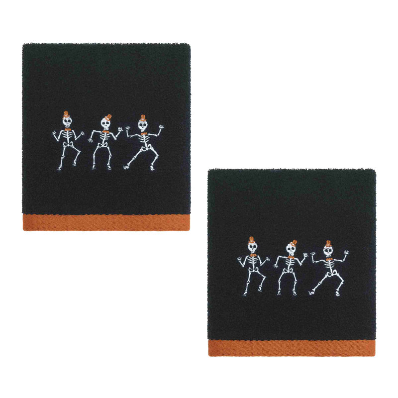  Skeletons Halloween 2-Pack Hand Towels