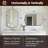 Anayalee Traditional Scalloped Rectangle Bathroom Vanity Mirror | Stainless Steel Frame-219904212-219904210