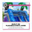 Glissade d'eau gonflable tropicale de 13 pi avec piscine pour enfants et adultes, avec souffleur