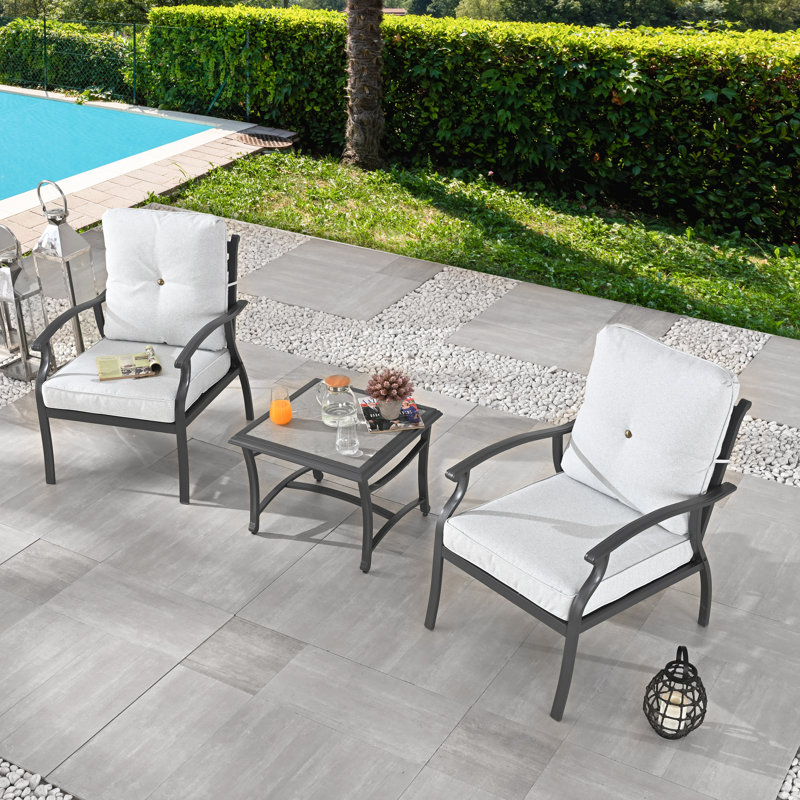3-Piece conversation set, Beige