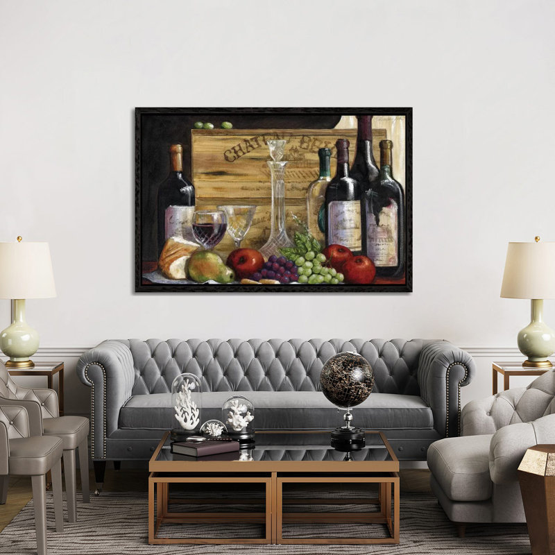 Chateau Magnifique I by Malenda Trick - Painting on Canvas, 152.5 cm H x 101.5 cm W, Black Framed