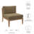 Modway Clearwater Outdoor Patio Teak Wood Armless Chair-847713354