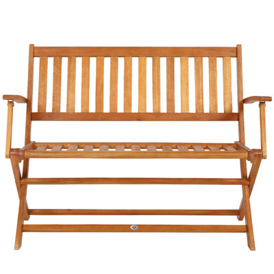 Karla Solid Wood Eucalyptus Outdoor Bench