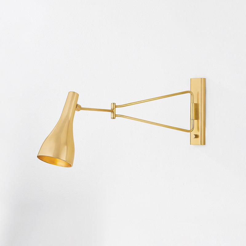 Northford Wall Sconce, Aged Brass, 5.75"Hx16.25" Dia.