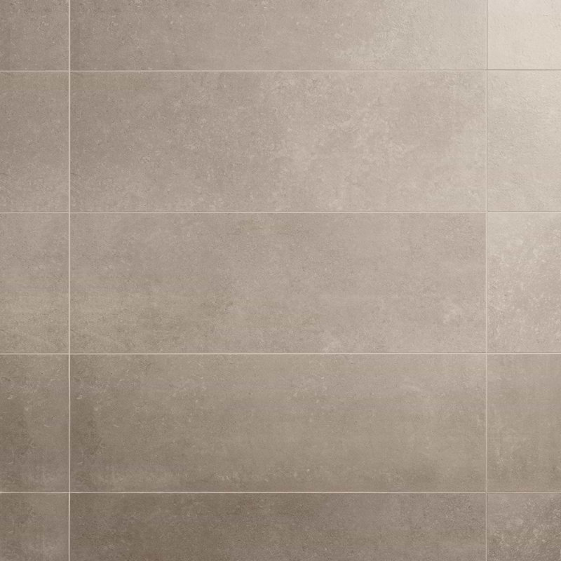 Stoneside 12x36 Matte Ceramic Tile, Cream Beige