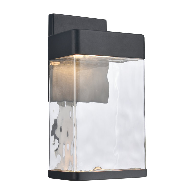 Cornice 13.5'' High Integrated LED Outdoor Sconce - Charcoal Black, 13.5" H x 7" W x 5.5" D