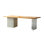 Oak Rectangular Solid Wood Top Dining Table
