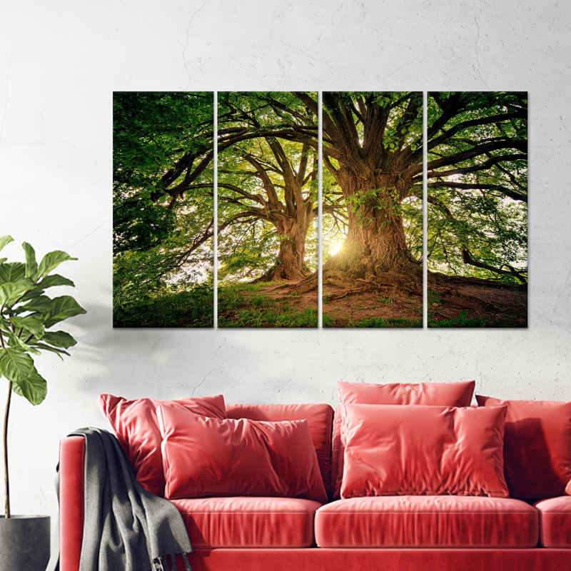 Toile imprimée: Forest Landscape Nature View - Elegant Decor, toile tendue 4P, 31,5 po H x 63 po l