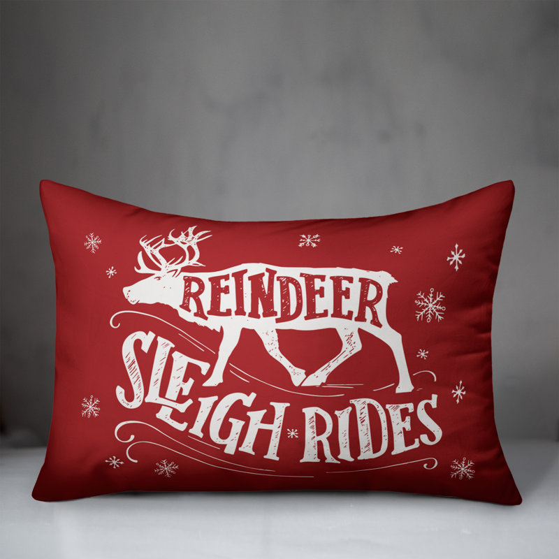  Housse de coussin lombaire Reindeer, Polyester/ Bourre en polyester