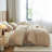 100% Cotton Waffle Weave Duvet Cover Set-135355226-135355225