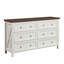 Commode à 6 tiroirs Rustic Farmhouse