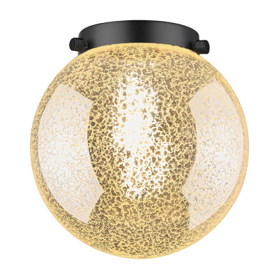Jacquez - 2 lumières - 16 po - Nickel poli - Abat-jour mercure - Éclairage pour meuble-lavabo