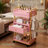 3-Tier Potable Station Rolling Cart with Locking Wheel, Mobile Storage for Salon, Spa, Office-1982123014