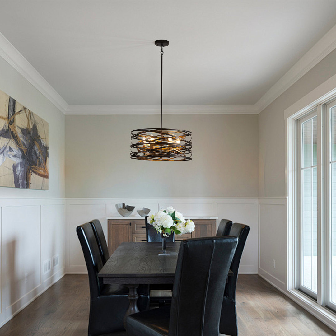 Ameal 6-Light 19.68 inch Oversize Unique Design Adjustable Pendant Light Wade Logan®