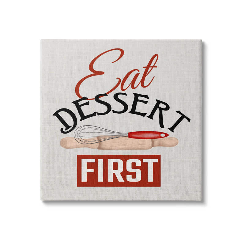 «Trinat Eat Dessert» par Kim Allen, H 30 po x l 30 po x P 1,5 po