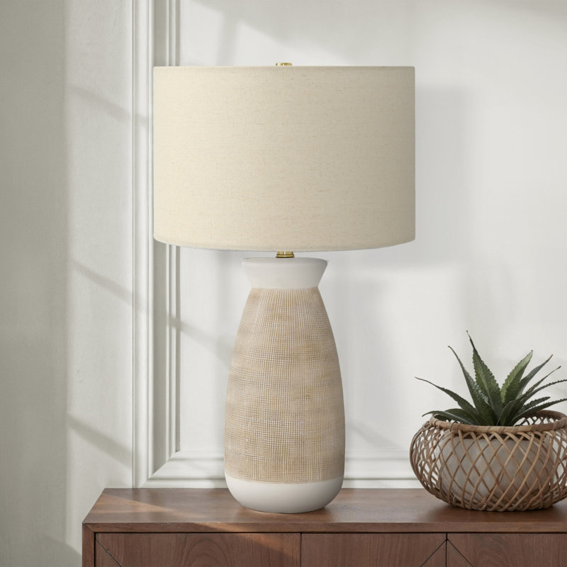 Lighting, 27"H, Table Lamp, Contemporary, Beige, Beige
