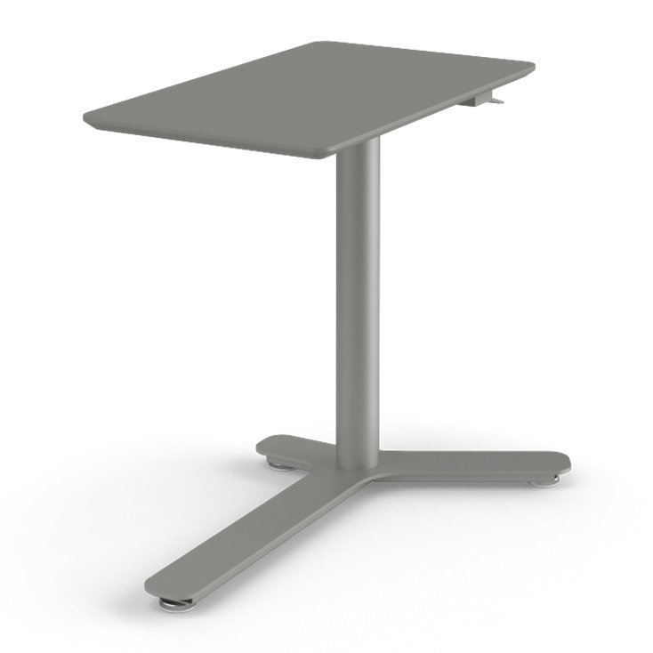 Float Mini Desk, Stone Gray