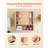 Bathroom Wall Cabinet, With Door And Adjustable Shelf, Over The Toilet Storage Medicine Cabinet Wall Mounted, Hanging Organizer With Shelves And Open Partition For Laundry Room Kitchen Restroom