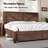  Tryston Farmhouse King Bed Frame with 49.2" Barn Door Headboard, Brown-506678662-506678664