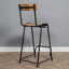 Aayza Counter Stool with Metal Frame