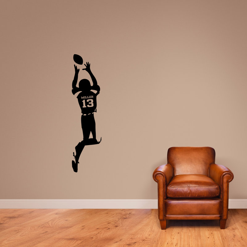 Sports Wall Decal, Yes, Black