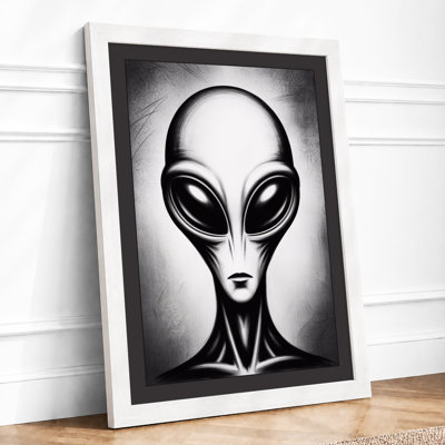 Alien Presence Modern 1 Piece Single Picture Frame Wall Art