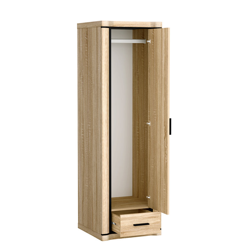 Clothing Wardrobe Dallas D-19, Sonoma Oak, Additional shelves