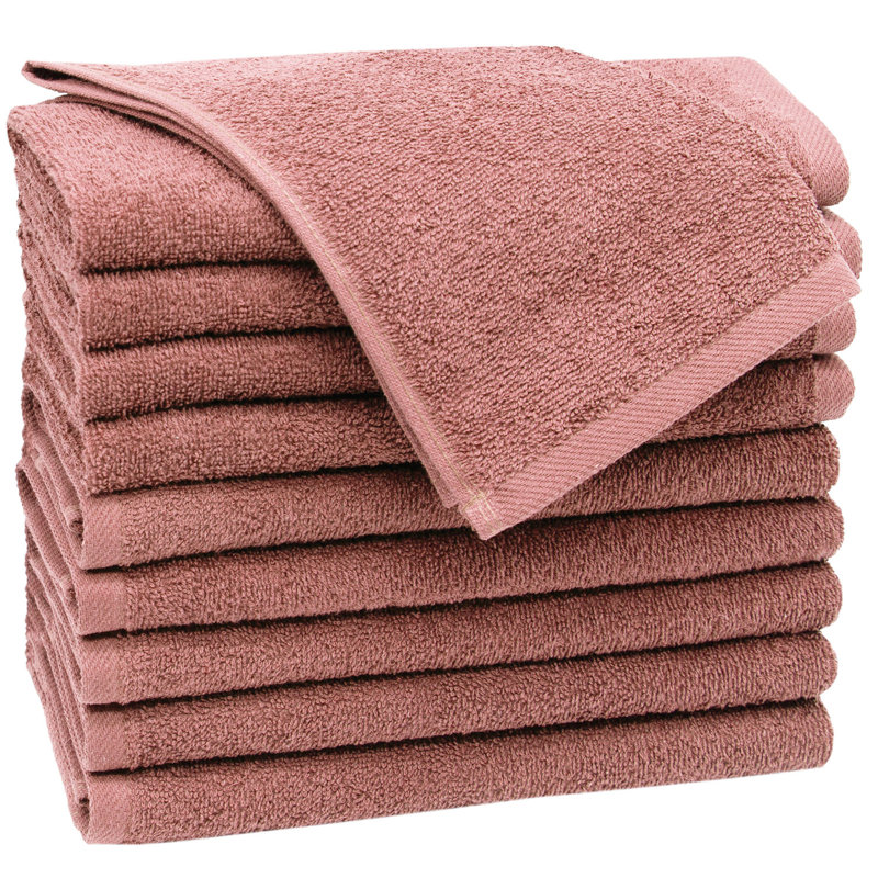 Midweight Fingertip Towel, Antique Pink