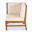CHAISE D'ANGLE, CRÈME