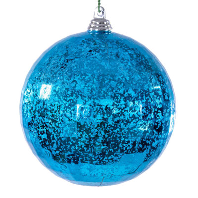 4" Mirror Mercury Ornament. It includes 6 pieces per bag.