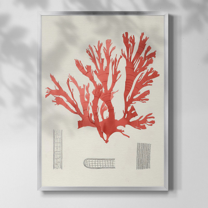 Watercolor Metric I, reproduction encadrée, Toile avec cadre argenté, Pas de tapis