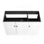 Meuble-lavabo autoportant 48 po et 3 portes d'armoire à fermeture en douceur (emballage KD) - sans le lavabo-286172254