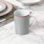 Waterside 24pc Graphite Grey Porcelain Dinner Set