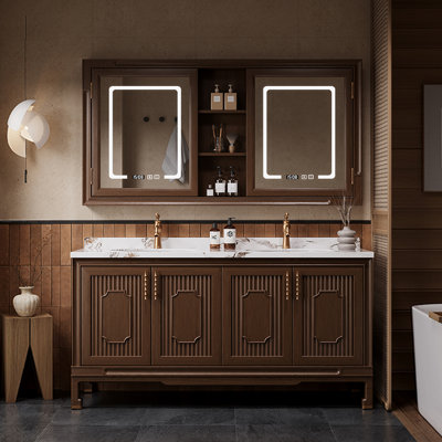 Armoire de salle de bain rétro chinoise