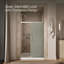Elate Sliding Shower Door, 70-1/2-In H X 44-1/4 - 47-5/8-In W, With 1/4-In Thick Frosted Glass-124031953
