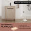 Meuble-lavabo simple 24,34 po avec plateau en céramique Rivanna-49620954